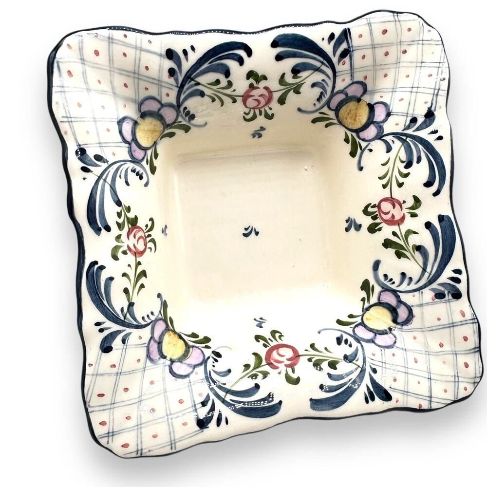 zell harmarsbach Germany hand painted pottery favorite bowl shape florals